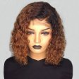 T1B/30 13*4 lace front bob wig curly
