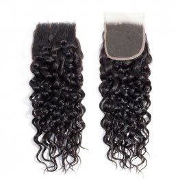 9A lace closure 4*4inch water wave 18inch